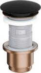 Excellent Ventil click-clack lavoar bideu Excellent corp cupru periat capac ceramic negru (ARIN.1485.K.01.BLMCB)