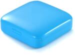 Flippy Cutie depozitare medicamente, 2 compartimente, Glisanta, Albastru, Patrata, Flippy, Inchidere etans (124648)