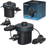 Bestway Pompă electrică, BESTWAY PowerTouch, negru, 96 W, 12 V, 680 l/min, 11, 3 × 10, 1 × 12, 2 cm, 3 duze interschimbabile, funcție de umflare și dezumflare (62257)
