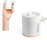 Intex Pompă electrică, Intex Quickfill USB150, design compact, albă, pentru umflare și dezumflare, alimentată prin USB, cu două duze interschimbabile, cu husă de depozitare (66616) (66616)