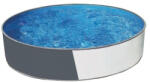 Azuro round Graphite - White piscină cu perete metalic, fără filtru, D360 x 120 cm, gri/alb (AS-184106) Piscina