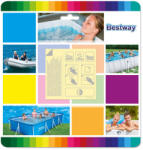 Bestway Set plasturi de reparare, BESTWAY, transparent, 6, 5 x 6, 5 cm, impermeabil, autoadeziv, pentru produse gonflabile, 10 buc (62091)