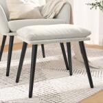 vidaXL Taburet, crem alb, 45x29, 5x35 cm, catifea GartenMobel Dekor (341513)