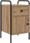 vidaXL Dulap de noapte Stejar Artizanal 35 x 36, 5 x 61 cm GartenMobel Dekor (8007657)