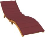vidaXL Perna de sezlong, melanj rosu vin, 200x70x4 cm textil GartenMobel Dekor (4002529)