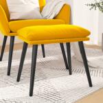 vidaXL Taburet, galben mustar, 45x29, 5x35 cm, catifea GartenMobel Dekor (341511)