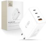 Tech-Protect nc240w-gan 4-портово мрежово зарядно pd 240w / qc3.0 бяло (5906302352371)