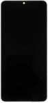 Samsung LCD дисплей + тъч модул + преден капак A075 Galaxy A07 черен (Service Pack) (GH81-28044A)
