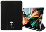 KARL LAGERFELD KLFC12OKMK калъф тип книга за iPad 12.9" Pro 2021, черен Saffiano Karl Iconic (KLFC12OKMK)