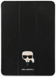 KARL LAGERFELD KLFC11OKHK book cover калъф за iPad 11" Pro 2021, черен, Saffiano Karl Head (KLFC11OKHK)