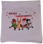  Boldog karácsonyt- félszatén párnahuzat