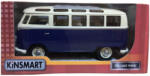 Kinsmart Macheta Volkswagen Transporter Samba bus 62 scara 1/24 albastru (JPT)
