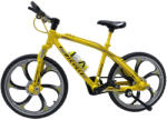  Macheta bicicleta din metal galbena 1/10