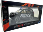 PRCK Macheta Masina politie Toyota Land Cruiser Prado metalica cu sunete si lumini- model negru 1: 28 (JPT)
