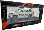 PRCK Macheta Masina politie Toyota Land Cruiser Prado metalica cu lumini si sunete - model alb 1: 28 (JPT)