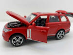  Macheta metal replica Range Rover rosu cu lumini si sunet