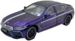 Miniauto Macheta metal BMW M8 replica 1: 24 albastru cu sunete si lumini deschide usi, capota si portbagaj (JPT)