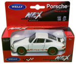Welly Macheta metal Porsche Carrera alb cu scris rosu 1: 38 (JPT)