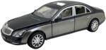 PRCK Macheta metal Mercedes Maybach replica deschide usi, capota, portbagaj negru-gri (JPT)