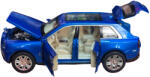Jcollection Macheta metal replica Rolls Royce Cullinan albastru sunet, lumini, claxon, deschide tot 1: 24 (JPT)