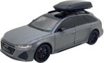 JPT Macheta metal replica Audi RS6 gri deschide usi, capota, portbagaj, sunet si lumini (JPT)