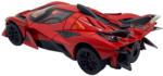  Macheta Metalica Apollo Hypercar, Scara 1: 24, cu Efecte Luminoase, Sonore si Fum Rosu