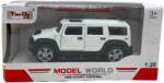 PRCK Macheta metal Hummer alb cu sunet si lumini 1: 28 (JPT)