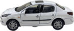  Macheta metalica replica Peugeot 206 alb, cu sunete si lumini