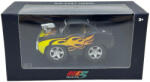  Macheta muscle car neagra cu flacari MC Five 7cm