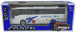  Macheta Autobuz Autocar expres cu lumini, sunete si sistem pull-back scara 1: 70