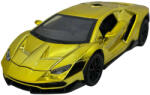 JPT Macheta Lamborghini Stil 1/24 replica metal cu sunete, lumini si usi verticale auriu (JPT)