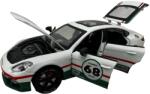 Chimei Model Macheta Auto Porsche Panamera Racing alb cu fum 1: 24 metal lumini si sunete usi capota portbagaj deschise (JPT)