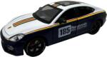 Chimei Model Macheta Auto Porsche Panamera Racing alb negru cu fum 1: 24 metal lumini si sunete usi capota portbagaj deschise (JPT)