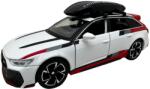 Macheta Audi RS6 1: 32 alba replica metal lumini si sunete usi deschise portbagaj functional
