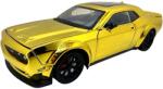 Che zhi Macheta Dodge Challenger auriu cromat SRT 1: 24 replica metal lumini si sunete usi deschise (JPT)