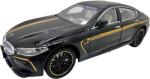 Che zhi Macheta BMW M8 Gran Coupe negru MHB 800 1: 32 replica metal lumini si sunete, fum, usi deschise (JPT)