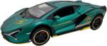  Macheta Lamborghini Sian verde LP-780 1: 32 replica metal lumini si sunete, usi deschise
