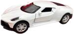 JPT Macheta Bugatti Chiron alb metal 1: 43 cu usi deschise, lumini si sunete (JPT)