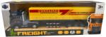 JPT Macheta TIR Freight Forward Container galben 1: 24 replica metal lumini si sunete, remorca detasabila (JPT)
