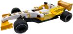 Alloy Macheta Formula 1 Warrior galbena 1: 20 replica plastic si metal pull-back roti late (JPT)