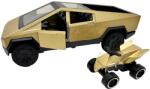  Macheta Tesla Cybertruck cu ATV aurie 1: 43 replica metal usi deschise