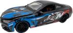 XUIE Macheta BMW M8 Racing albastru 1: 24 metal pull back lumini si sunete (JPT)