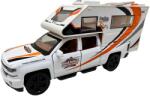 Che zhi Macheta Camping Car Autorulota alba 1: 32 metal si plastic cu sunete si lumini deschide usile si capota (JPT)