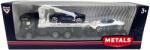 JPT Macheta camion platforma auto 1: 43 negru cu doua masini (JPT)