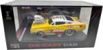 JPT Macheta Dodge Charger 1966 1: 64 replica metal anvelope cauciuc detalii motor galben (JPT)