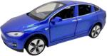 Jie Gao Macheta Tesla Model X albastra 1: 32 replica metal die-cast usi si capota functionale (JPT)