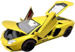  Macheta Lamborghini Aventador auriu 1: 18 replica metal lumini si sunete usi capota si portbagaj deschise