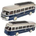 Atlas Macheta autobuz 1960 Chausson Sc1 Casablanca Marrakech Blue/White 1: 43 replica metal (JPT)
