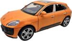 LJX Models Macheta Porsche Macan Turbo portocaliu 1: 32 replica metal lumini si sunete usi capota si portbagaj deschise (JPT)