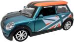 Alloy Macheta Mini Cooper Racing verde 1: 32 replica metal lumini si sunete usi deschise (JPT)